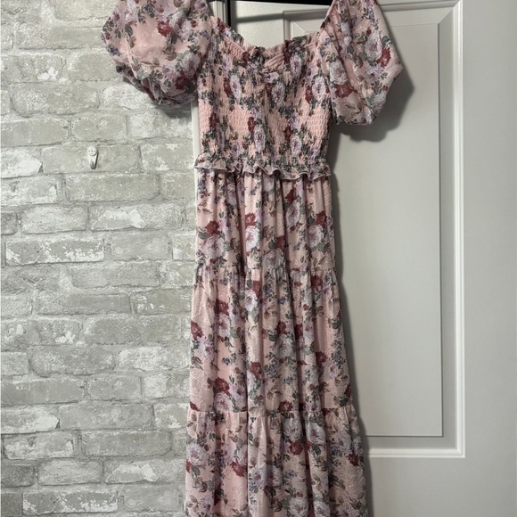 NWT Carmella Floral Smocked Waist Maxi Dress XS long dress - flowy - Picture 10 of 10